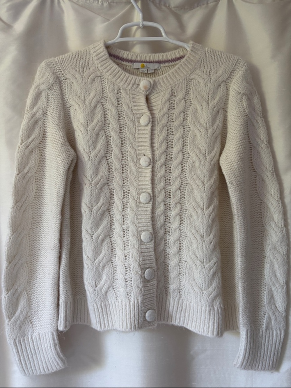 BODEN CLAIRE CARDIGAN - IVORY - Picture 2 of 10